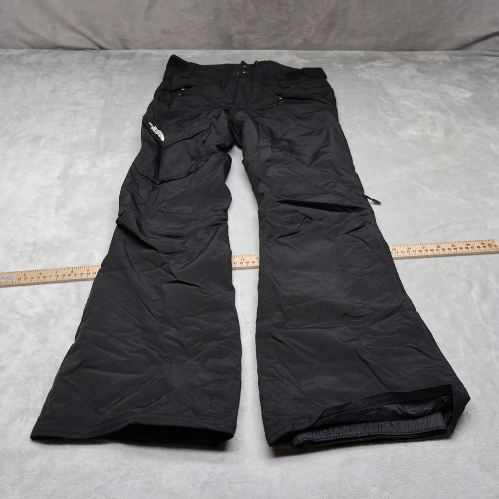 North Face Snow Pants Women XS Black Cargo Ski Winter Waterproof Insulated 29x31